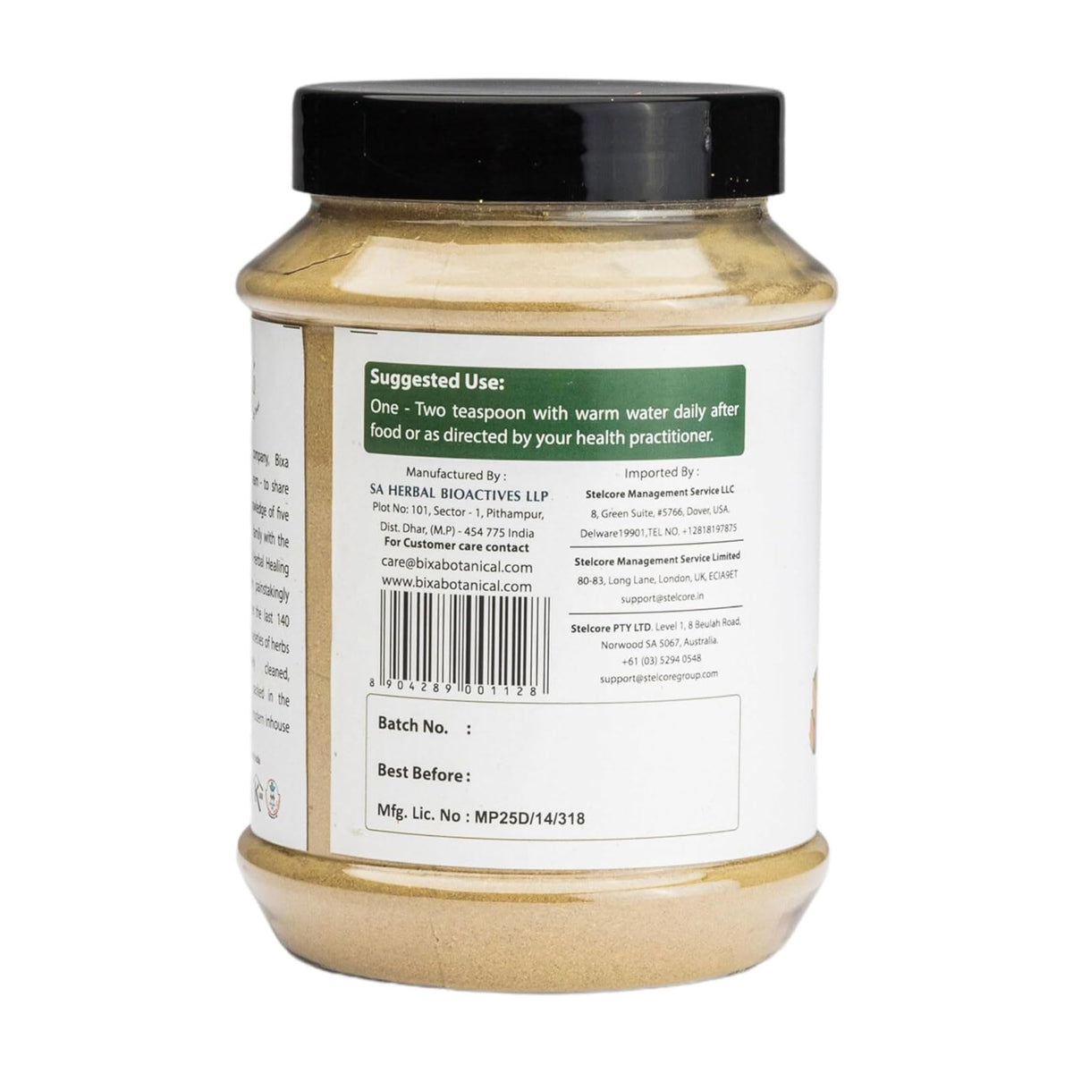 Poudre de Guduchi bixa BOTANICAL dans un bol en bois