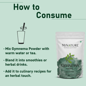 Poudre de Gymnema minature 227g dans un smoothie