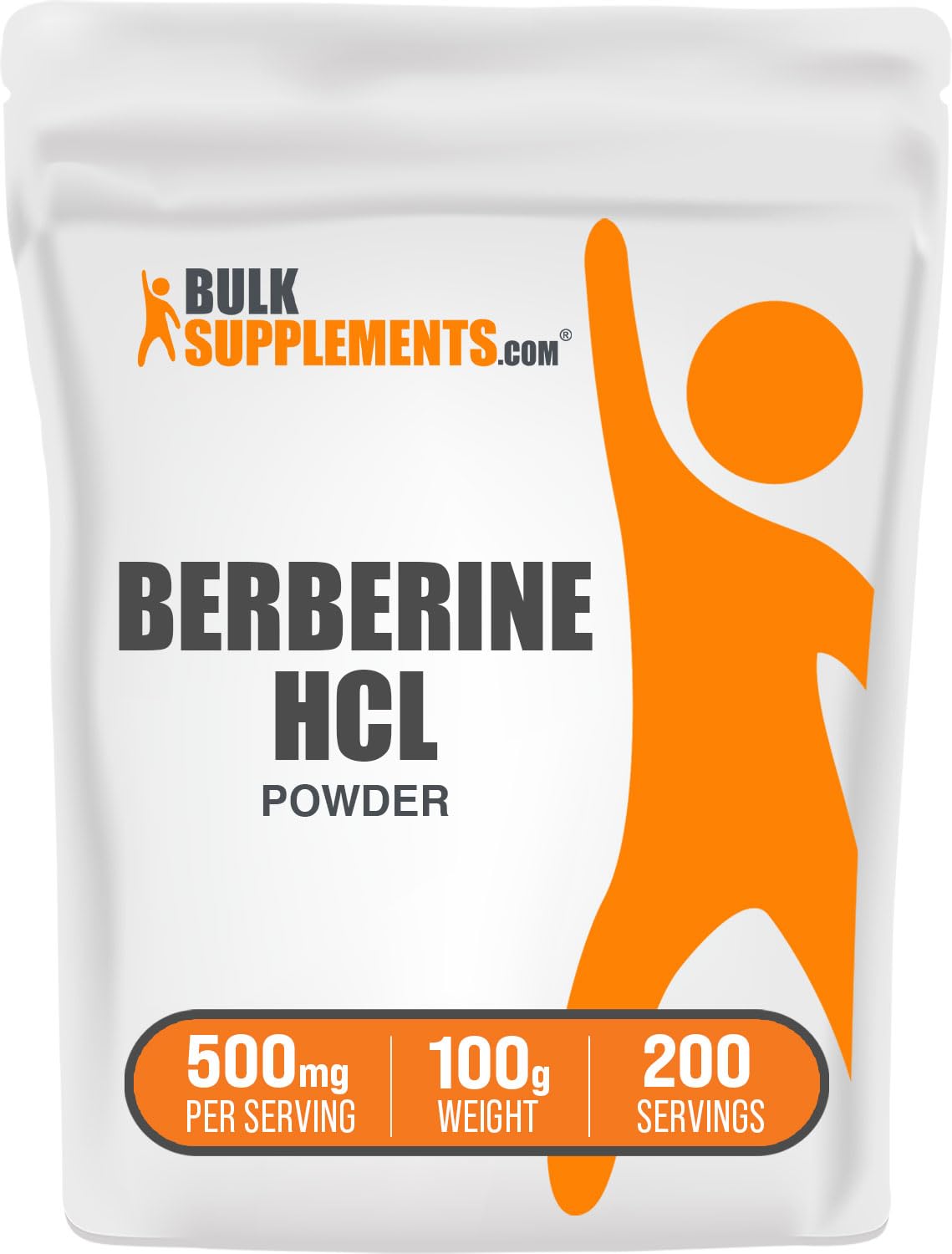 Poudre de HCl de Berbérine BulkSupplements 100 g vue avant