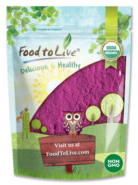 Poudre de jus de cassis bio Food to Live 470g vue de face