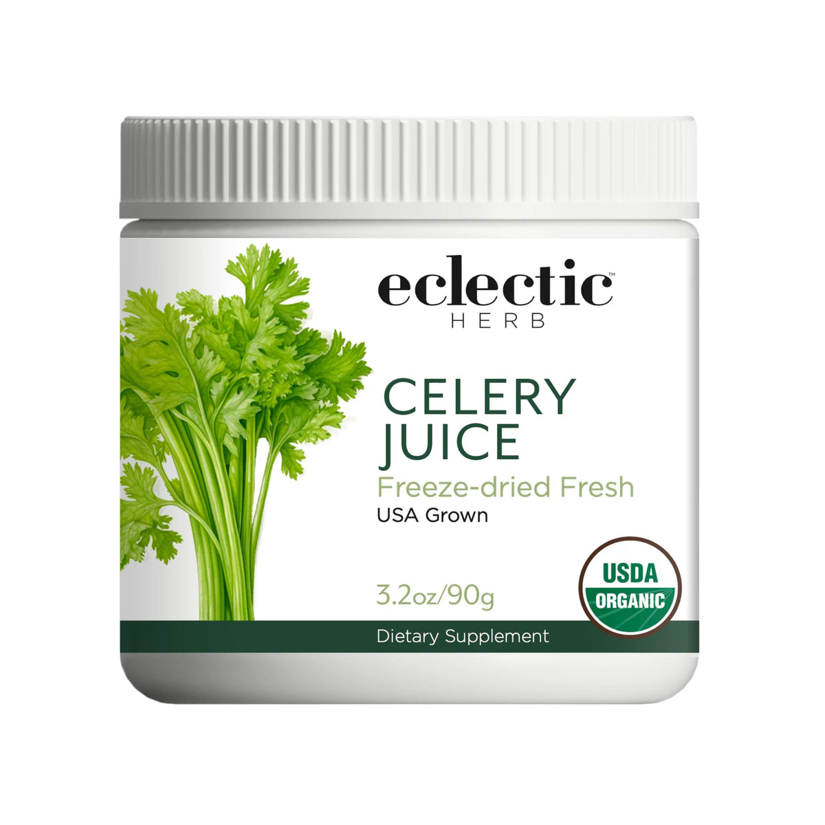 Poudre de jus de céleri bio ECLECTIC INSTITUTE 90 g vue avant