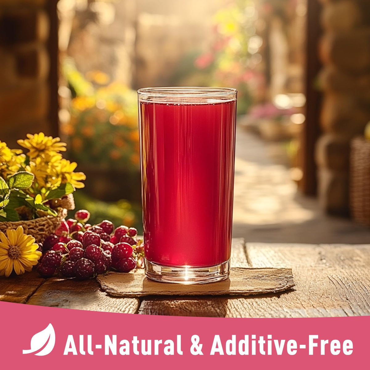Poudre de Jus de Cerise Acidulée 'D ORGANIC dans un bol de yaourt