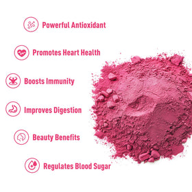 Poudre de Jus de Cranberry Bio 'D ORGANIC dans un bol
