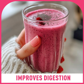 Poudre de Jus de Cranberry Bio 'D ORGANIC dans un yaourt