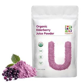 Poudre de jus de sureau bio 'D ORGANIC 472 g vue de face
