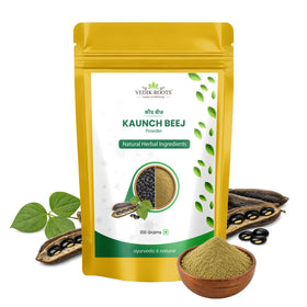 Poudre de Kaunch Beej VEDIKROOTS 100g vue de face