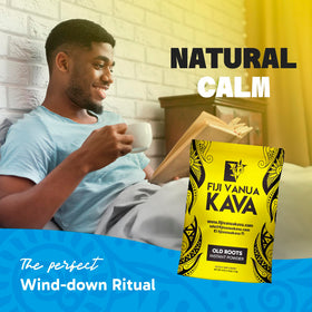 Poudre de kava de Fiji Vanua avec une cuillère