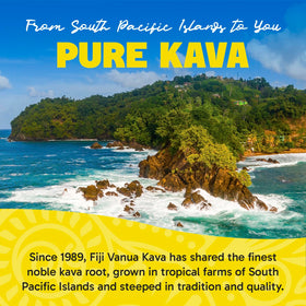 Poudre de kava de Fiji Vanua dans un cadre naturel