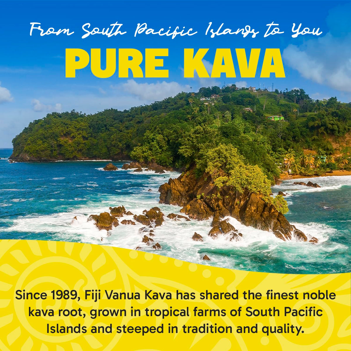 Poudre de kava micronisée Fiji Vanua avec cuillère