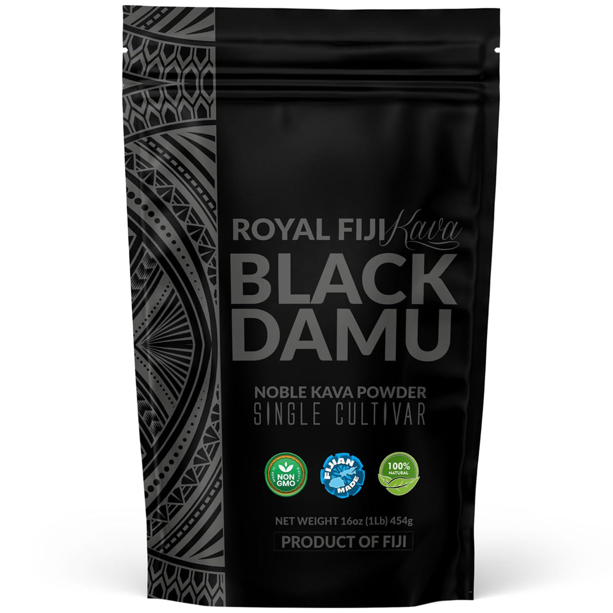 Poudre de Kava Noble Black Damu Kava Pros 458g vue de face