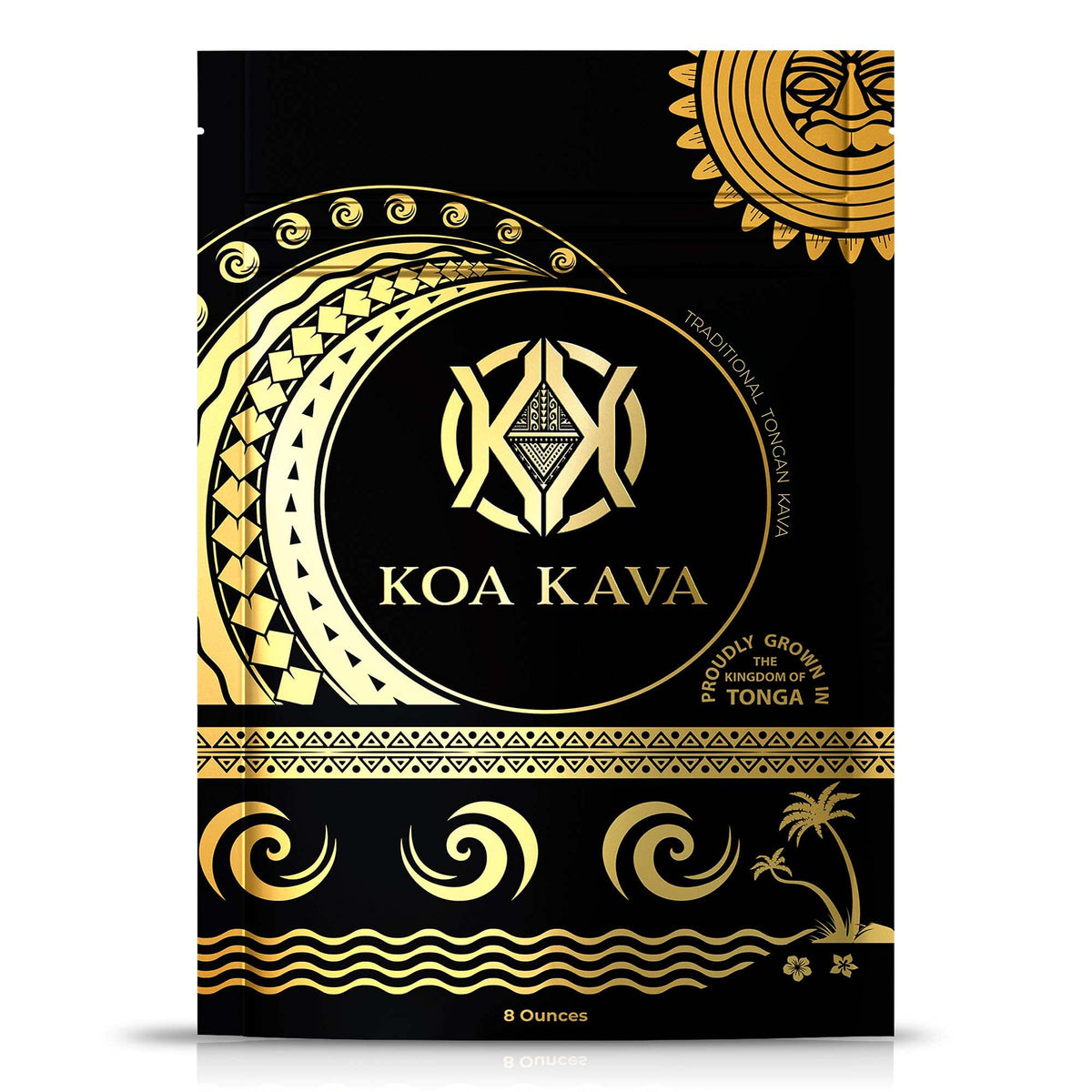 Poudre de Kava Tongan Noble Koa Kava 222g vue de face