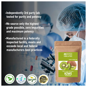 Poudre de Kiwi Blessfull Healing 100g dans un bol sur une table