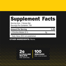 Poudre de L-Citrulline Malate Primaforce 200g, contenant ouvert
