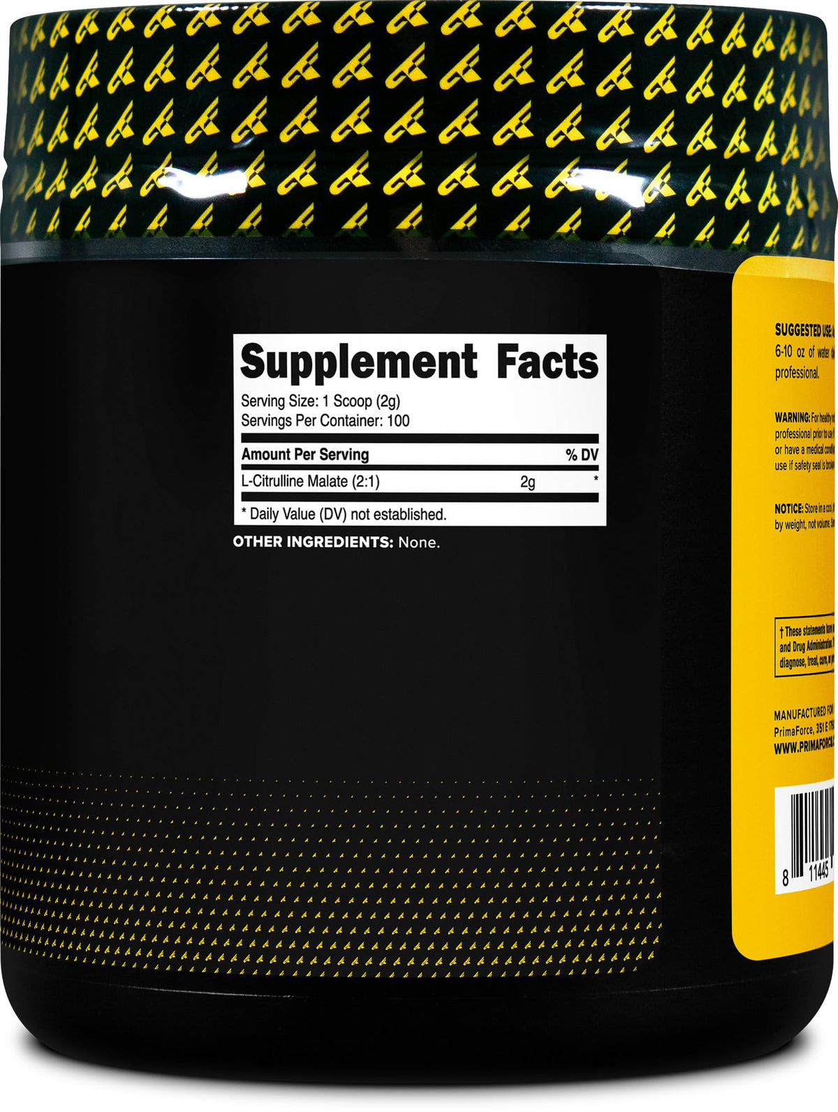 Poudre de L-Citrulline Malate Primaforce 200g, mesure de portion
