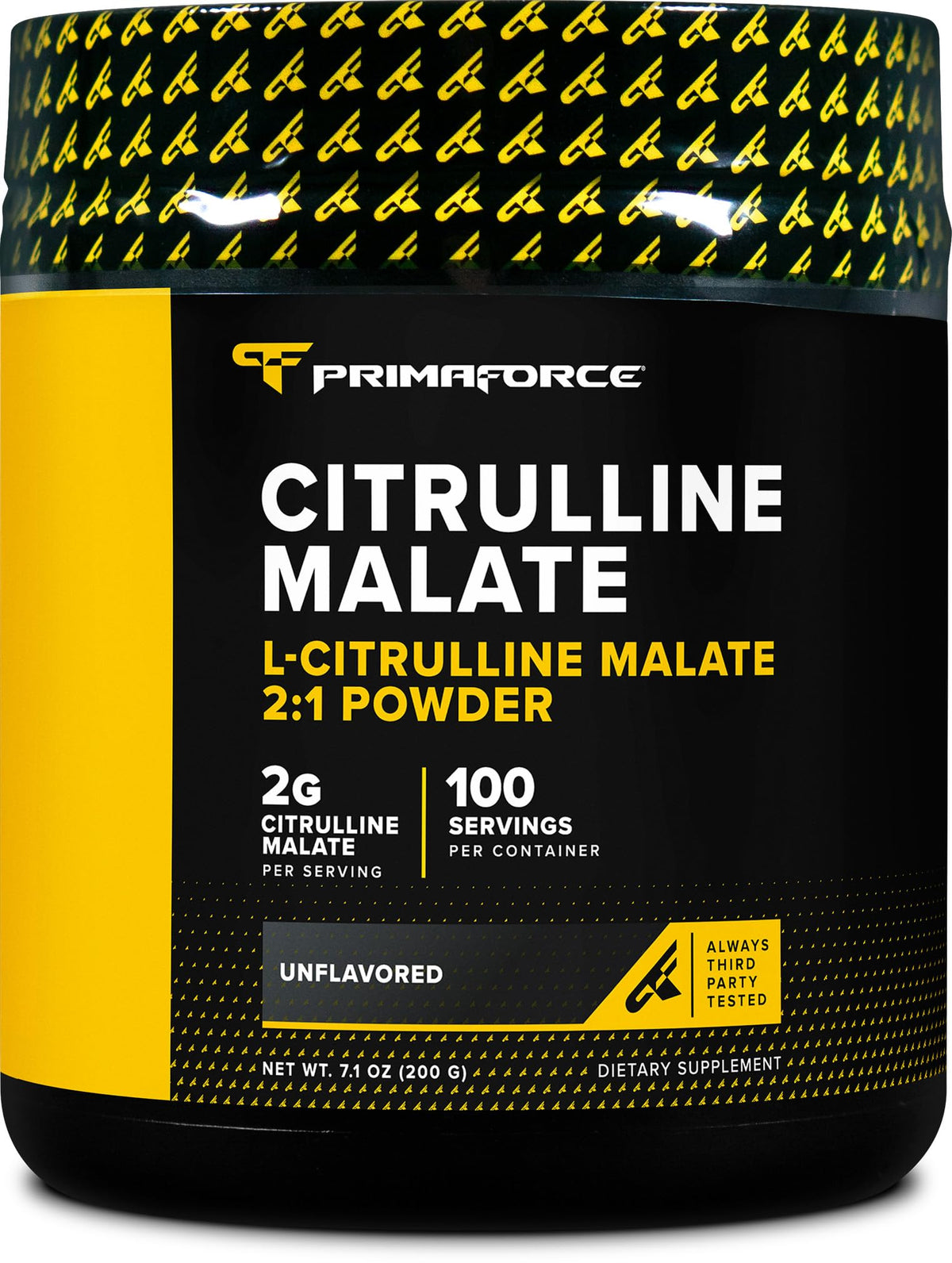 Poudre de L-Citrulline Malate Primaforce 200g, vue de face