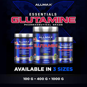 Poudre de L-Glutamine ALLMAX 400 g dans un smoothie