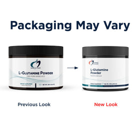 Poudre de L-Glutamine Designs for Health, mélange dans un verre d'eau