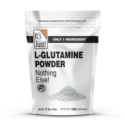 Poudre de L-Glutamine It's Just! 500g vue de face