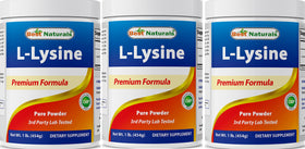 Poudre de L-Lysine Best Naturals 1560g vue avant