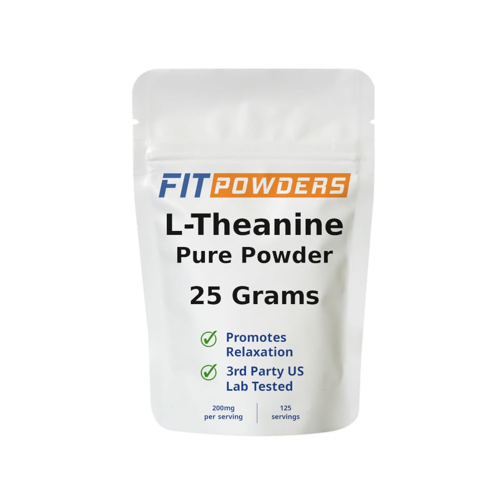 Poudre de L-Théanine FitPowders 25g vue de face