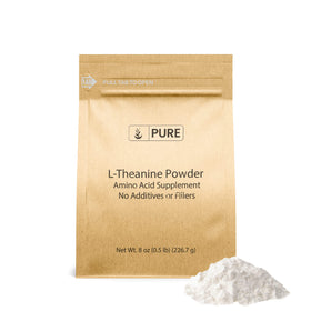 Poudre de L-Theanine PURE ORIGINAL INGREDIENTS 243g vue de face