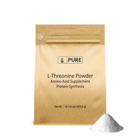Poudre de L-Threonine PURE ORIGINAL INGREDIENTS 472g vue de face