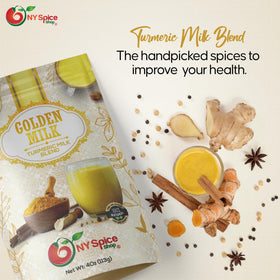 Poudre de lait doré NY Spice Shop 130g avec ingrédients naturels