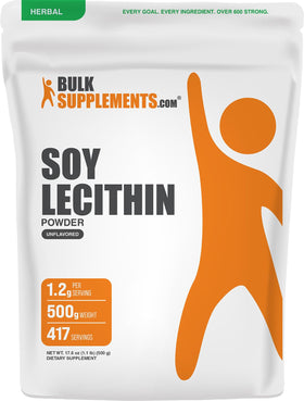 Poudre de Lécithine de Soja BulkSupplements 500g vue avant