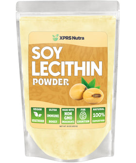 Poudre de lécithine de soja XPRS Nutra 481g vue avant