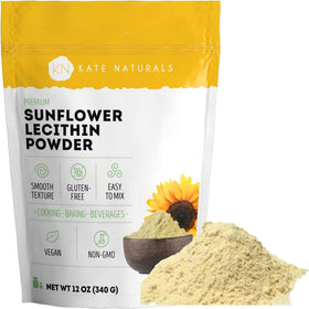 Poudre de lécithine de tournesol Kate Naturals 340g vue de face