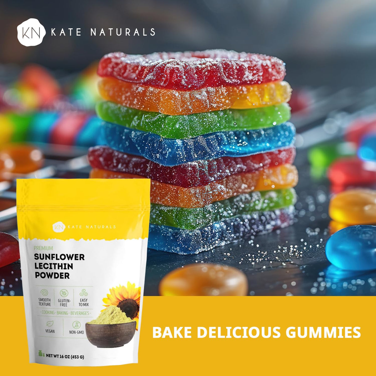 Poudre de Lécithine de Tournesol Kate Naturals en cuisine