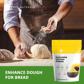 Poudre de Lécithine de Tournesol Kate Naturals utilisée dans des recettes