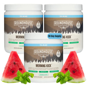 Poudre de légumes ROUNDHOUSE PROVISION Morning Kick saveur pastèque menthe, vue de face