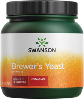 Poudre de levure de bière Swanson 100% pure 536g vue de face