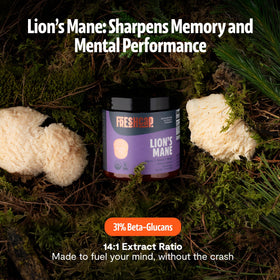 Poudre de Lion's Mane FreshCap 90g vue latérale