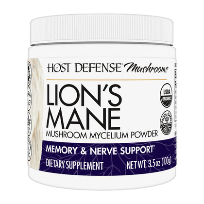 Poudre de Lion's Mane Host Defense 141g vue avant