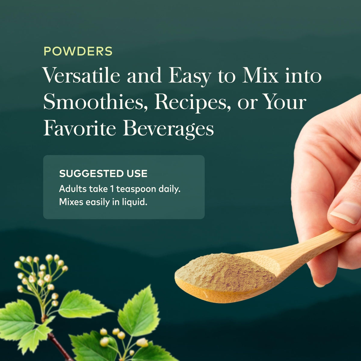 Poudre de maca Gaia Herbs sur une table