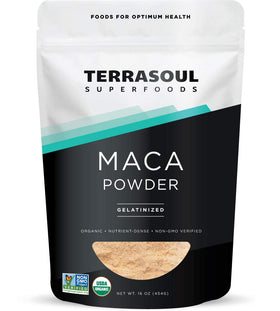 Poudre de Maca Gelatinisé Terrasoul Superfoods 472g vue avant