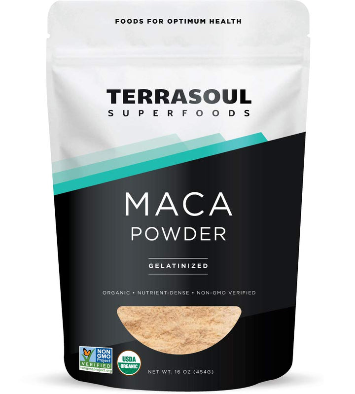Poudre de Maca Gelatinisé Terrasoul Superfoods 472g vue avant