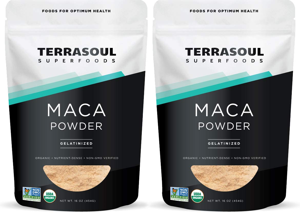 Poudre de Maca Gelatinisée Bio Terrasoul Superfoods sachet de 16 oz