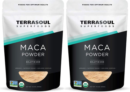Poudre de Maca Gelatinisée Bio Terrasoul Superfoods sachet de 16 oz