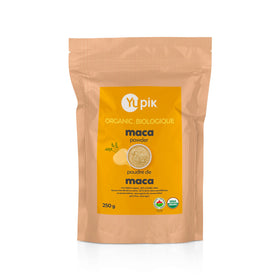 Poudre de Maca Jaune Bio Yupik 271g vue de face dans son emballage
