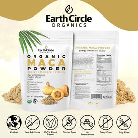 Poudre de maca jaune dans un environnement de cuisine