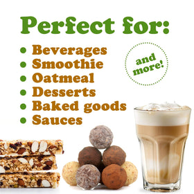 Poudre de maca jaune Food to Live dans un smoothie