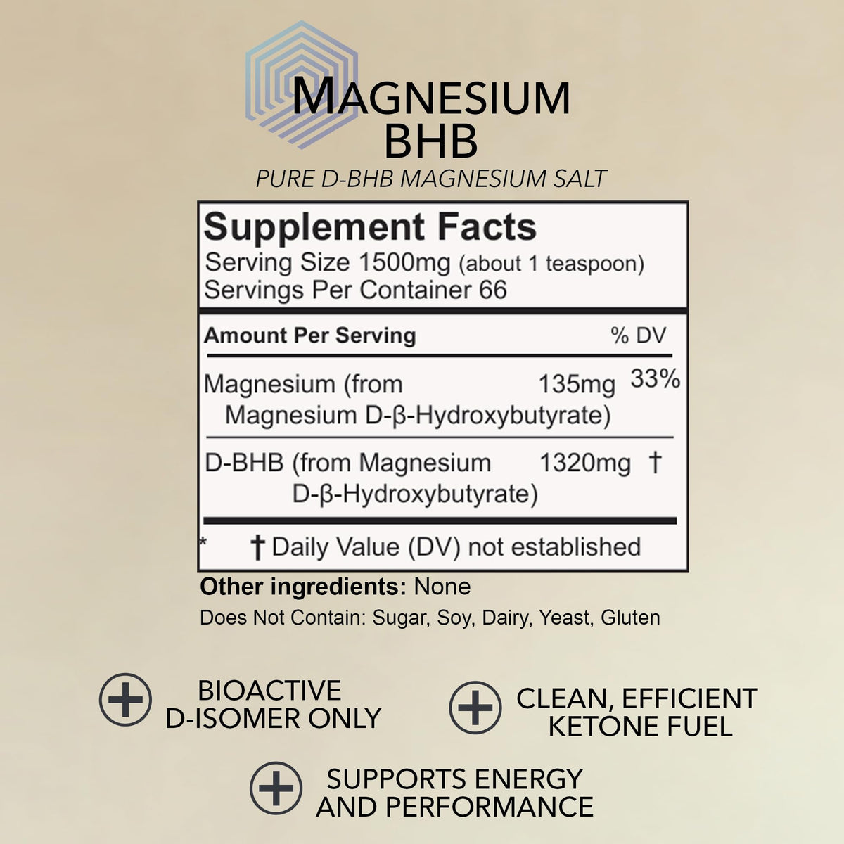Poudre de magnésium BHB Xalya 100g sur une cuillère