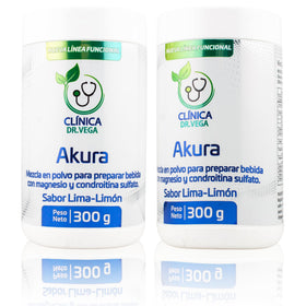 Poudre de magnésium bisglycinate Akura 300 g vue de face