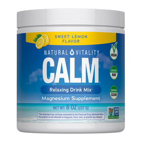Poudre de magnésium Calm Natural Vitality 290g vue de face