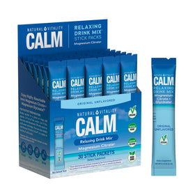 Poudre de magnésium Calm Natural Vitality sachets devant