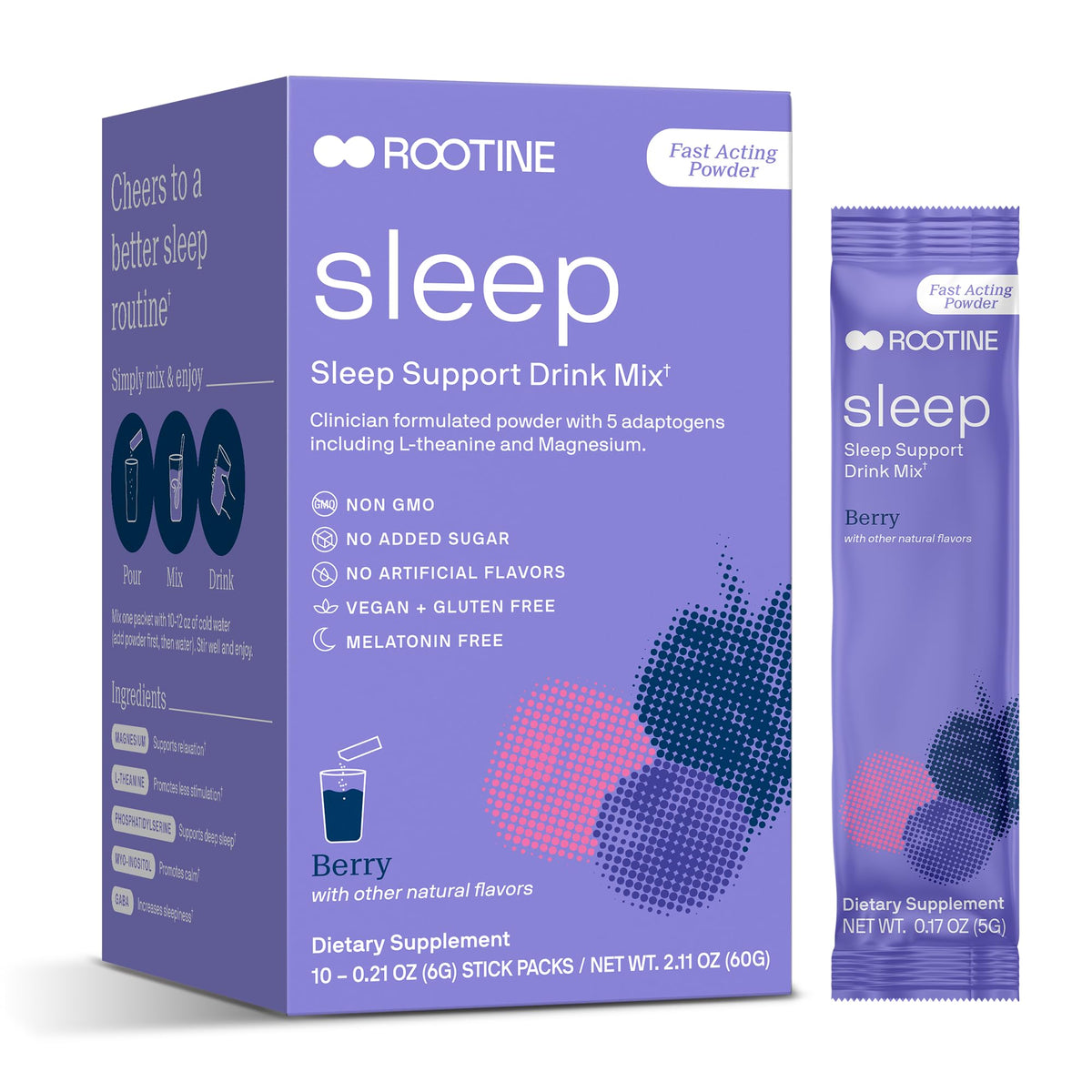 Poudre de magnésium calme Rootine sachet de 200g