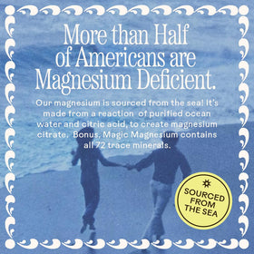 Poudre de Magnésium Citrate Blue Lemonade en mélange dans de l'eau